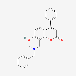 8-{[benzyl(methyl)amino]methyl}-7-hydroxy-4-phenyl-2H-chromen-2-one