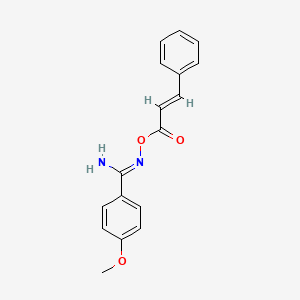 (Z)-[AMINO(4-METHOXYPHENYL)METHYLIDENE]AMINO (2E)-3-PHENYLPROP-2-ENOATE