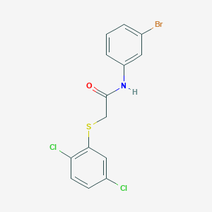 molecular formula C14H10BrCl2NOS B3915378 N-(3-bromophenyl)-2-[(2,5-dichlorophenyl)thio]acetamide 