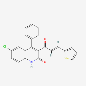 6-chloro-4-phenyl-3-[3-(2-thienyl)acryloyl]-2(1H)-quinolinone