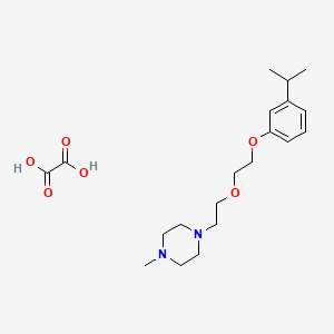 1-Methyl-4-[2-[2-(3-propan-2-ylphenoxy)ethoxy]ethyl]piperazine;oxalic acid