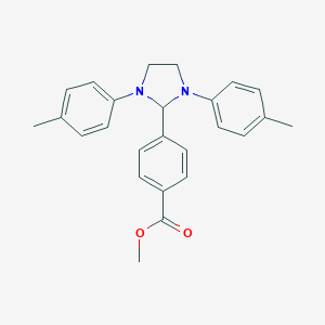 molecular formula C25H26N2O2 B391543 Methyl 4-[1,3-bis(4-methylphenyl)imidazolidin-2-yl]benzoate 