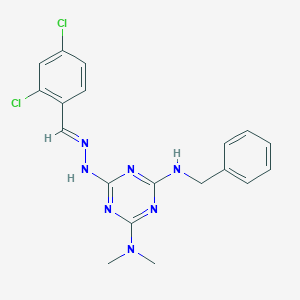 2,4-Dichlorobenzaldehyde [4-(benzylamino)-6-(dimethylamino)-1,3,5-triazin-2-yl]hydrazone