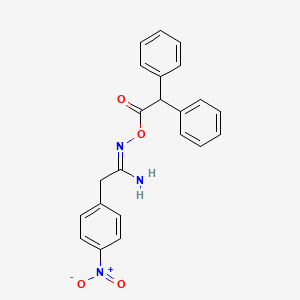 N'-[(diphenylacetyl)oxy]-2-(4-nitrophenyl)ethanimidamide