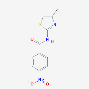 molecular formula C11H9N3O3S B391545 N-(4-methyl-1,3-thiazol-2-yl)-4-nitrobenzamide 
