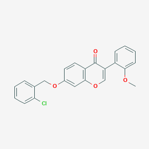 molecular formula C23H17ClO4 B3915484 7-[(2-chlorobenzyl)oxy]-3-(2-methoxyphenyl)-4H-chromen-4-one 