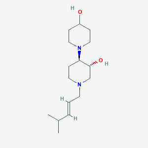 (3'R*,4'R*)-1'-[(2E)-4-methyl-2-penten-1-yl]-1,4'-bipiperidine-3',4-diol