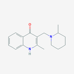 2-methyl-3-[(2-methyl-1-piperidinyl)methyl]-4-quinolinol