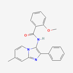 2-methoxy-N-(7-methyl-2-phenylimidazo[1,2-a]pyridin-3-yl)benzamide