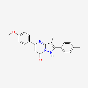 5-(4-methoxyphenyl)-3-methyl-2-(4-methylphenyl)pyrazolo[1,5-a]pyrimidin-7-ol