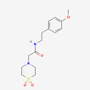 2-(1,1-dioxidothiomorpholin-4-yl)-N-[2-(4-methoxyphenyl)ethyl]acetamide