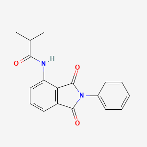 N-(1,3-dioxo-2-phenyl-2,3-dihydro-1H-isoindol-4-yl)-2-methylpropanamide