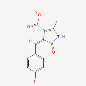 methyl 4-(4-fluorobenzylidene)-2-methyl-5-oxo-4,5-dihydro-1H-pyrrole-3-carboxylate