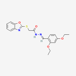 2-(1,3-benzoxazol-2-ylthio)-N'-(2,4-diethoxybenzylidene)acetohydrazide