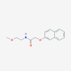 molecular formula C15H17NO3 B3915616 N-(2-methoxyethyl)-2-(2-naphthyloxy)acetamide 