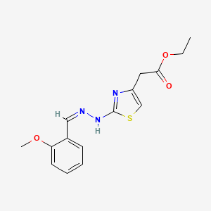 ethyl {2-[2-(2-methoxybenzylidene)hydrazino]-1,3-thiazol-4-yl}acetate