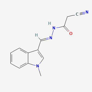 2-cyano-N'-[(1-methyl-1H-indol-3-yl)methylene]acetohydrazide