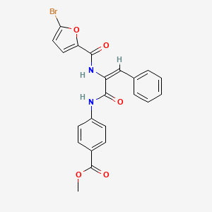 methyl 4-({2-[(5-bromo-2-furoyl)amino]-3-phenylacryloyl}amino)benzoate