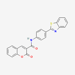 N-[4-(1,3-benzothiazol-2-yl)phenyl]-2-oxo-2H-chromene-3-carboxamide