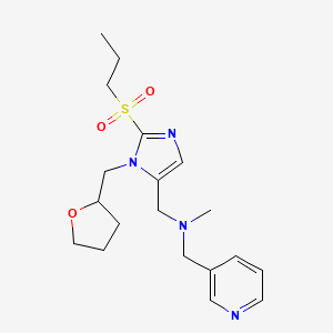 N-methyl-1-[2-(propylsulfonyl)-1-(tetrahydro-2-furanylmethyl)-1H-imidazol-5-yl]-N-(3-pyridinylmethyl)methanamine