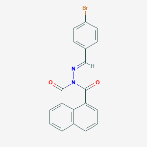 molecular formula C19H11BrN2O2 B391573 2-[(4-bromobenzylidene)amino]-1H-benzo[de]isoquinoline-1,3(2H)-dione 