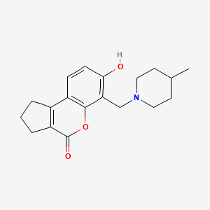 7-hydroxy-6-[(4-methyl-1-piperidinyl)methyl]-2,3-dihydrocyclopenta[c]chromen-4(1H)-one