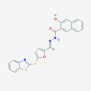 N'-{[5-(1,3-benzothiazol-2-ylsulfanyl)-2-furyl]methylene}-3-hydroxy-2-naphthohydrazide