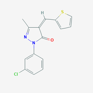 2-(3-chlorophenyl)-5-methyl-4-(2-thienylmethylene)-2,4-dihydro-3H-pyrazol-3-one