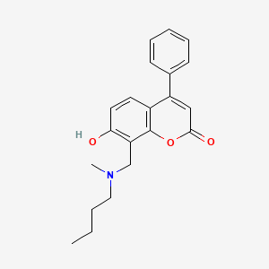 8-{[butyl(methyl)amino]methyl}-7-hydroxy-4-phenyl-2H-chromen-2-one