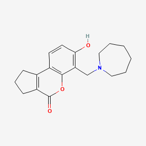 6-(1-azepanylmethyl)-7-hydroxy-2,3-dihydrocyclopenta[c]chromen-4(1H)-one