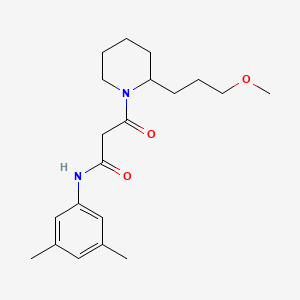 N-(3,5-dimethylphenyl)-3-[2-(3-methoxypropyl)piperidin-1-yl]-3-oxopropanamide