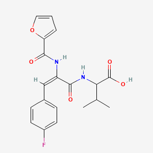 N-[3-(4-fluorophenyl)-2-(2-furoylamino)acryloyl]valine