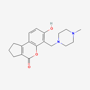 7-hydroxy-6-[(4-methyl-1-piperazinyl)methyl]-2,3-dihydrocyclopenta[c]chromen-4(1H)-one