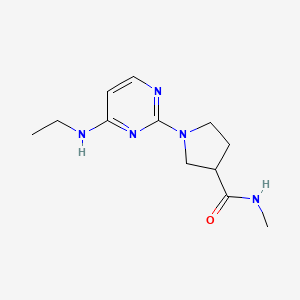 1-[4-(ethylamino)pyrimidin-2-yl]-N-methylpyrrolidine-3-carboxamide