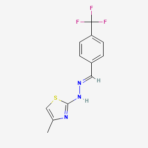 4-(trifluoromethyl)benzaldehyde (4-methyl-1,3-thiazol-2-yl)hydrazone