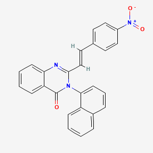 3-(1-naphthyl)-2-[2-(4-nitrophenyl)vinyl]-4(3H)-quinazolinone