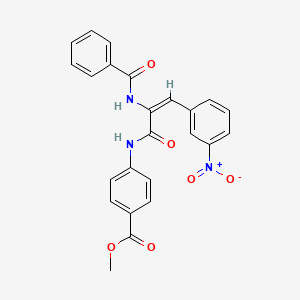 methyl 4-{[2-(benzoylamino)-3-(3-nitrophenyl)acryloyl]amino}benzoate