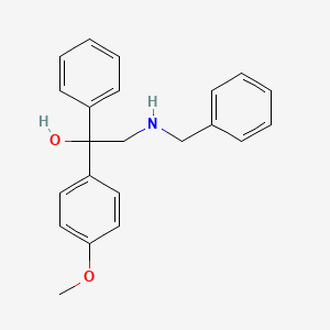 molecular formula C22H23NO2 B3915908 2-(benzylamino)-1-(4-methoxyphenyl)-1-phenylethanol 
