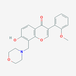 molecular formula C21H21NO5 B3915927 7-hydroxy-3-(2-methoxyphenyl)-8-(4-morpholinylmethyl)-4H-chromen-4-one CAS No. 6152-13-2