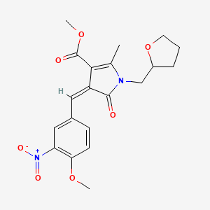 methyl 4-(4-methoxy-3-nitrobenzylidene)-2-methyl-5-oxo-1-(tetrahydro-2-furanylmethyl)-4,5-dihydro-1H-pyrrole-3-carboxylate