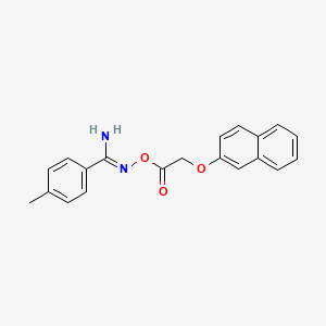 4-methyl-N'-{[(2-naphthyloxy)acetyl]oxy}benzenecarboximidamide