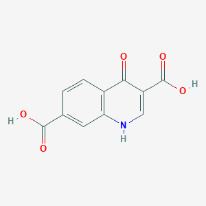 molecular formula C11H7NO5 B3916063 4-oxo-1,4-dihydro-3,7-quinolinedicarboxylic acid CAS No. 63463-25-2