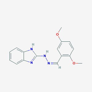 molecular formula C16H16N4O2 B391607 2,5-dimethoxybenzaldehyde 1H-benzimidazol-2-ylhydrazone 