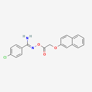 [(Z)-[amino-(4-chlorophenyl)methylidene]amino] 2-naphthalen-2-yloxyacetate