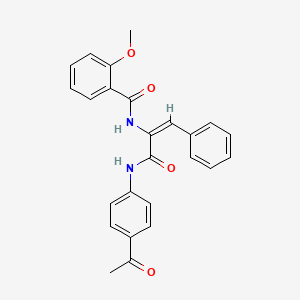 N-[(E)-3-(4-acetylanilino)-3-oxo-1-phenylprop-1-en-2-yl]-2-methoxybenzamide