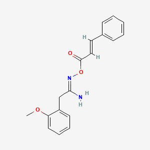 N'-(cinnamoyloxy)-2-(2-methoxyphenyl)ethanimidamide