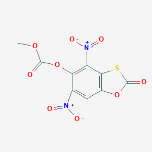 molecular formula C9H4N2O9S B391617 4,6-Bisnitro-2-oxo-1,3-benzoxathiol-5-yl methyl carbonate 