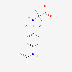 N-{[4-(acetylamino)phenyl]sulfonyl}-2-methylalanine