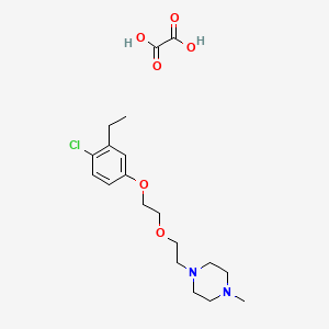 molecular formula C19H29ClN2O6 B3916189 1-{2-[2-(4-chloro-3-ethylphenoxy)ethoxy]ethyl}-4-methylpiperazine oxalate 