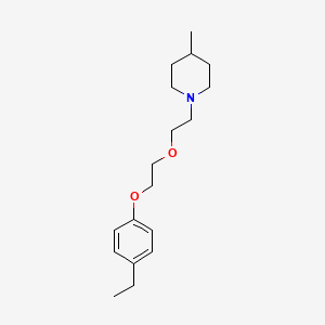molecular formula C18H29NO2 B3916283 1-{2-[2-(4-ethylphenoxy)ethoxy]ethyl}-4-methylpiperidine 